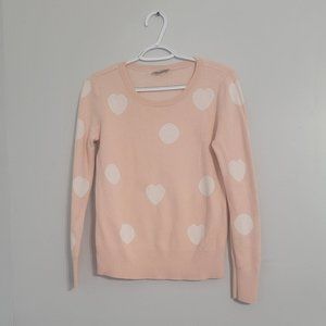 Small Loft Outlet pink sweater with  hearts